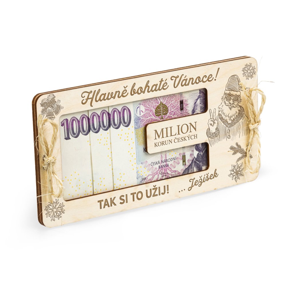 Dřevěné pouzdro na milion korun